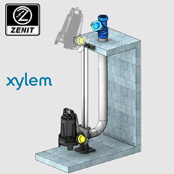 flangia a scorrimento per piedi di accoppiamento xylem